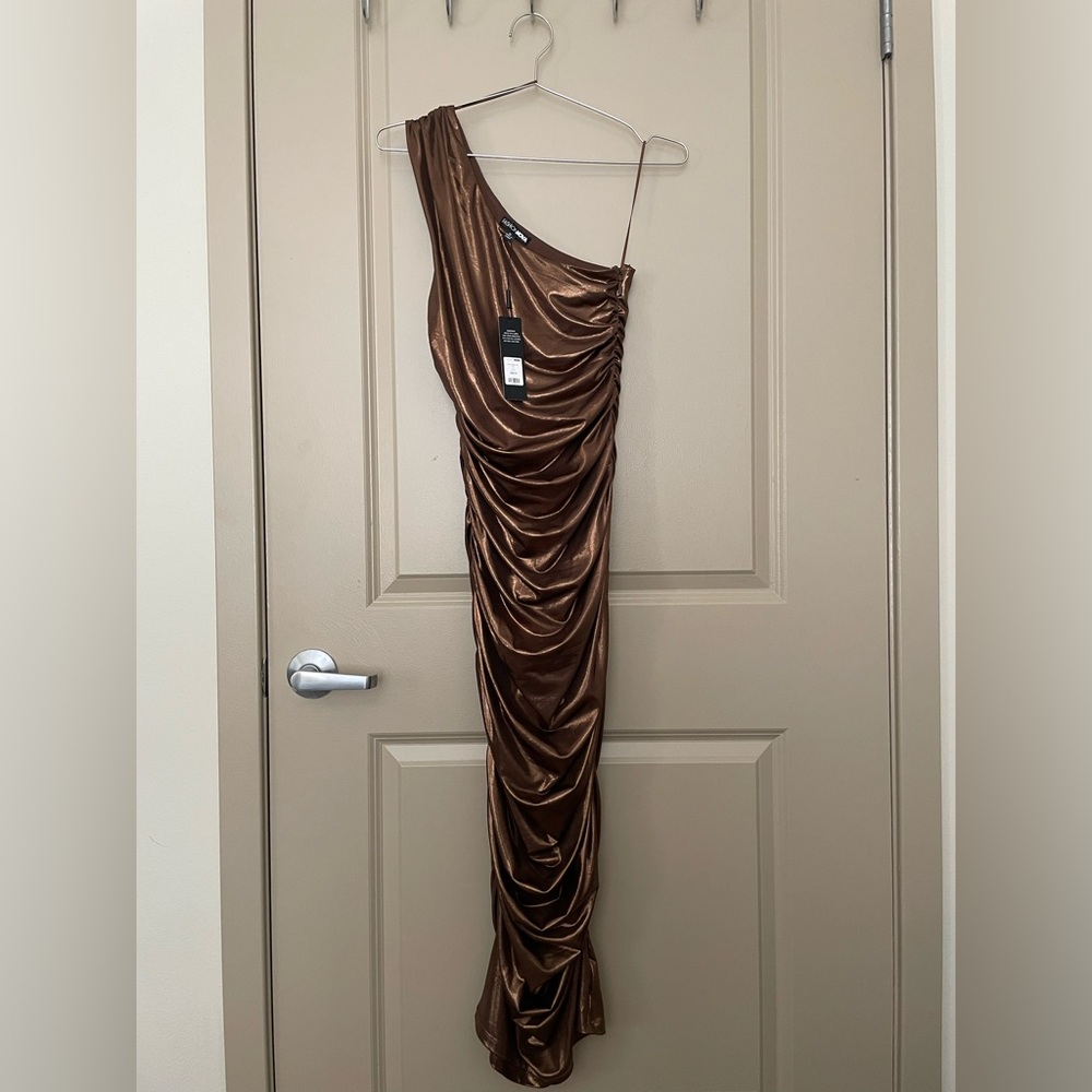 Fashion Nova Kaelynn Metallic Midi Dress - Picture 2 of 7